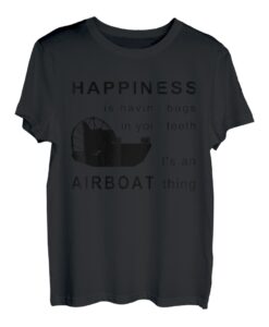 Herren Lustiges Glück ist eine Airboat-Sache für Fanboat-Liebhaber T-Shirt