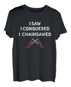 Herren Lustiges Kettensägen-Zitat Holzschneider Waldarbeiter Forstwirtschaft T-Shirt