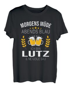 Herren Lutz Name Geschenk-Idee Geburtstag Lustiger Spruch T-Shirt