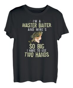 Herren Master Baiter Lustiges Angeln Bluegill Sonnenfisch Grafik T-Shirt