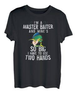 Herren Master Baiter Mines So Big Tow Hand Lustiges Angeln Mahi Mahi T-Shirt