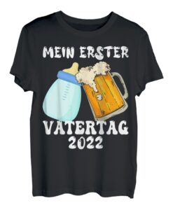 Herren Mein Erster Vatertag 2022 Vatertagsgeschenk Papa 1. Vatertag T-Shirt