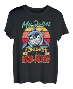 Herren Meine Witze sind offiziell Papa Witze lustige Papa Wortspiele Rad Dad T-Shirt