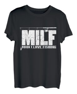 Herren MILF Man I Love Fishing Geschenk für Fischer Fun T-Shirt