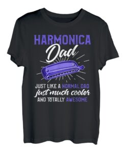 Herren Mundharmonika Shirt Lustige Mundharmonika Papa Mundharmonika T-Shirt