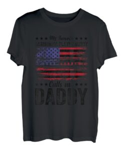Herren My Favorite Harmonica Buddy Calls Me Daddy US-Flagge Mundharmonika T-Shirt