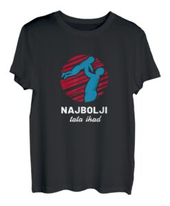 Herren Najbolji Tata Ikad Bosanski Hrvatski Srpski T-Shirt