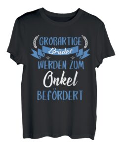 Herren Nur großartige Brüder werden zum Onkel befördert Geschenk T-Shirt