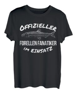 Herren Offizieller Forellen-Fanatiker im Einsatz Forellen-Angler T-Shirt