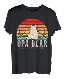 Herren opa bär opa bär angeln T-Shirt