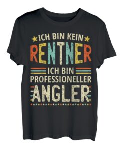 Herren Opa Lustig Ich bin kein Rentner Geschenk Angler Opa Angeln T-Shirt