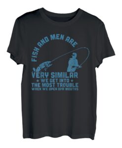 Herren Outdoor Fishing Lustiges Angler Angeln Männer T-Shirt