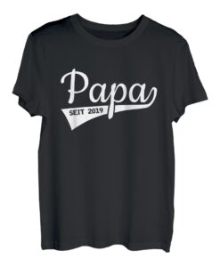 Herren Papa 2019 T-Shirt Geschenk Geburtstag Sohn Tochter Nachwuchs