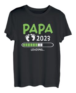 Herren Papa 2023 Loading Pregnancy Ankündigung Soon To Be Father T-Shirt