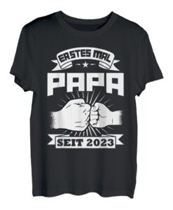 Herren Papa 2023 Vater 2023 Werdender Papa T-Shirt