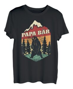 Herren Papa Bär Bester Vater Vatertag Geburtstag Geschenk T-Shirt