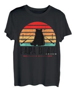 Herren papa bär papa bär angeln T-Shirt