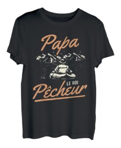 Herren Papa Der König Angler Geschenk Angeln Angeln T-Shirt