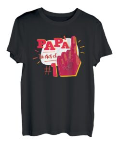 Herren Papa du bist die Nummer 1 T-Shirt Vatertag T-Shirt