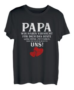 Herren Papa du hast Uns Vater & Tocher Sohn Partnerlook Geschenk T-Shirt