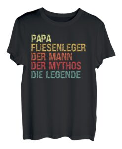 Herren Papa Fliesenleger Vater Vatertag Lustiger Spruch T-Shirt