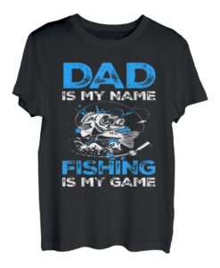 Herren Papa ist mein Name Angeln ist mein Spiel Ich Angeln T-Shirt