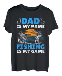 Herren Papa ist mein Name Angeln ist mein Spiel Ich Angeln T-Shirt