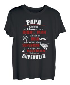 Herren Papa Superheld T-Shirt