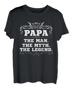 Herren Papa The Man The Myth The Legend Vatertag Vater Familie Mann T-Shirt
