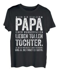 Herren Papa Und Tochter Vater Vatertag T-Shirt