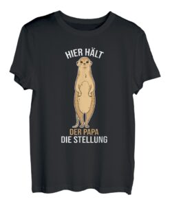 Herren Papa Vater Erdmännchen T-Shirt