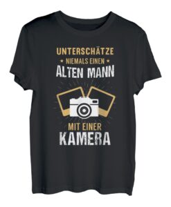 Herren Papa Vater Opa Fotograf Kamera Fotos Spruch Lustig Geschenk T-Shirt