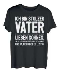 Herren Papa Vater Sohn Fun Spruch Lustig Witzig Geburtstag Geschenk T-Shirt