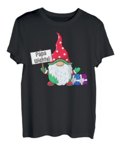 Herren Papa Wichtel Partnerlook Familien Outfit Männer Weihnachten T-Shirt
