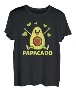 Herren Papacado Papa Avocado Werdender Vater T-Shirt