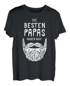 Herren Papas mit Bart Lustiges Bartträger Vater Papa T-Shirt