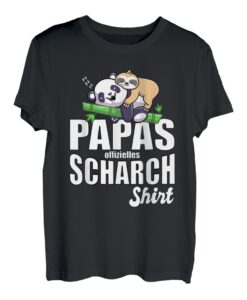 Herren Papas Schlafshirt Pyjama Schalfanzug Nachthemd Panda Schlaf T-Shirt