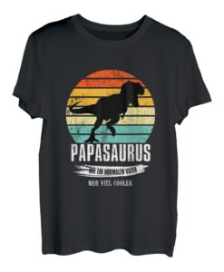 Herren Papasaurus - Herren Vater Opa Geschenk Vatertag T-Shirt