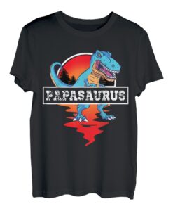 Herren Papasaurus Rex Familie Papa Vatertag Dinosaurier Geschenk T-Shirt