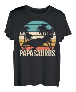 Herren Papasaurus T-Rex Papa Dad Dino Dinosaurier T-Shirt
