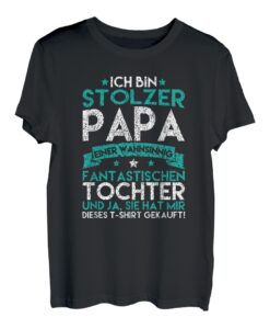 Herren Papatagsgeschenk Herrentagsgeschenk Vatertagsshirt Tochter T-Shirt