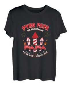 Herren Pyrotechniker Feuerwerk Papa Böller Vater Pyro T-Shirt