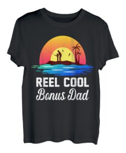 Herren Reel Cool Bonus Papa Angeln Lustig Bonus Papa Fischer T-Shirt
