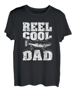 Herren Reel Cool Dad Lustiger Vatertag Angelliebhaber Ehemann Papa T-Shirt