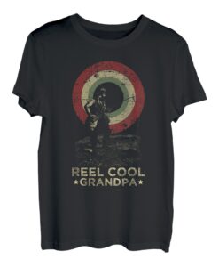 Herren Reel Cool Grandpa Retro Angeln Vintage Old Man Dad T-Shirt