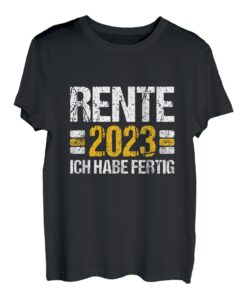 Herren Rente 2023 ich habe fertig Ruhestand Pension 2023 Männer T-Shirt