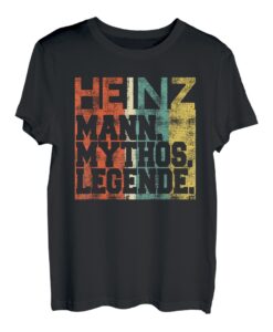 Herren Retro Heinz Mann Mythos Legende Geburtstag T-Shirt