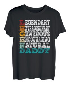 Herren Retro LegenDaddy - für alle Väter und coolen Papas T-Shirt