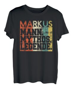 Herren Retro Markus Mann Mythos Legende Geburtstag T-Shirt