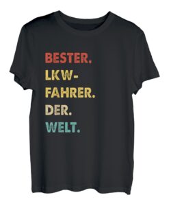 Herren Retro Spruch Bester Lkw-Fahrer Der Welt T-Shirt